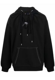 Ader Error logo-print long-sleeve hoodie - Black