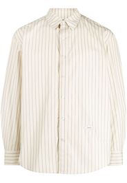 Ader Error striped cotton shirt - Neutrals