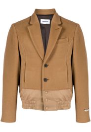 Ader Error layered-effect single-breasted blazer - Brown