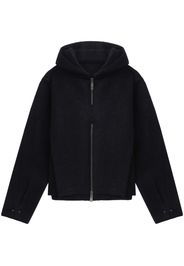 Ader Error logo-appliqué hoodie - Black