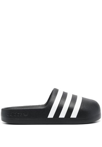 adidas striped rubber slides - Black