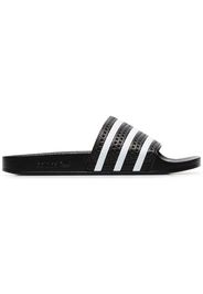 adidas black and white Adilette slides
