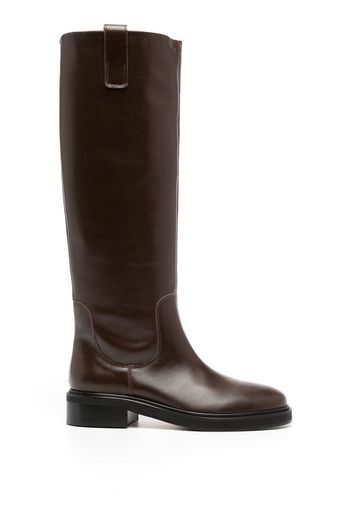 Aeyde Henry 45mm knee-length boots - Brown