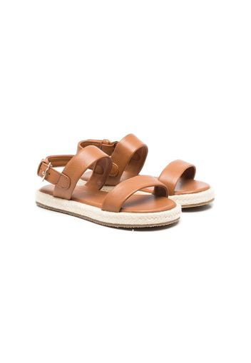 Age of Innocence leather open-toe sandals - Brown