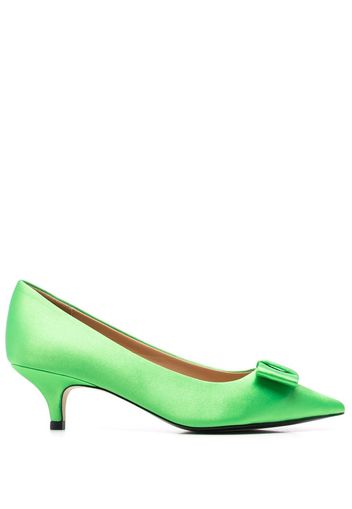 Age of Innocence Jacqueline 50mm bow-embellished pumps - Green