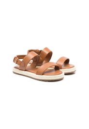 Age of Innocence leather open-toe sandals - Brown