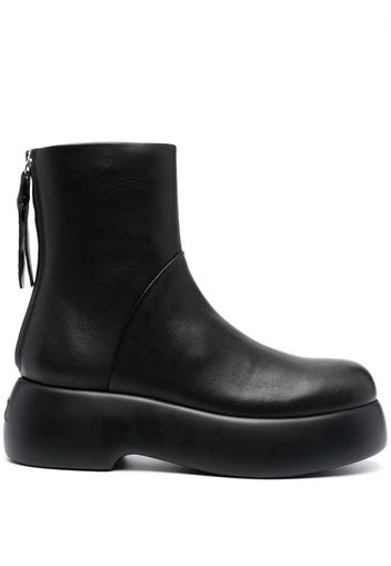 AGL Nancy rear-zip fastening boots - Black