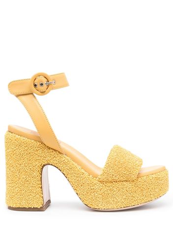 AGL Sista Zerby 80mm leather sandals - Yellow