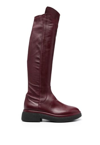 AGL Alison R 45mm leather knee boots - Red