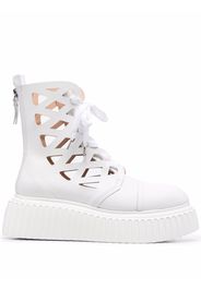 AGL cut-out ankle boots - White