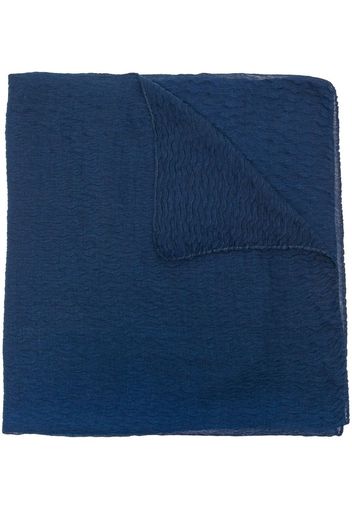 Agnona textured cashmere-silk scarf - Blue