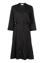 Agnona three-quarter midi shirt dress - Black