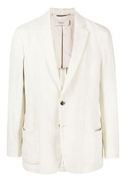 Agnona single-breasted fitted blazer - White