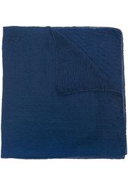 Agnona textured cashmere-silk scarf - Blue