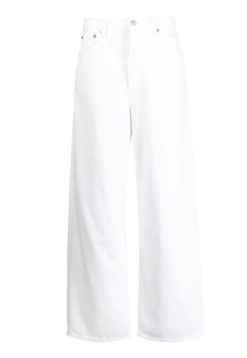 AGOLDE organic-cotton wide-leg trousers - White