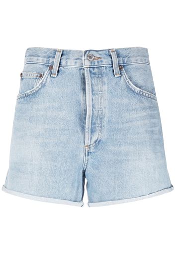 AGOLDE high-rise denim shorts - Blue