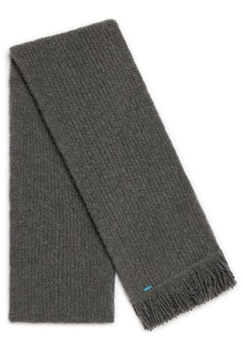 Alanui A Finest ribbed fringed scarf - Grey