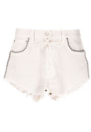 Alanui SAGUARO WASH DENIM SHORTS SAND BEIGE SAND BEIGE - Neutrals
