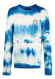 Alanui tie-dye cable-knit jumper - White