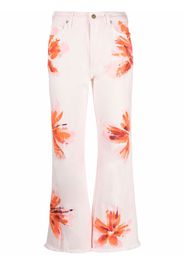 Alanui DESERT ISLAND DENIM PANTS FANCY PINK MUL