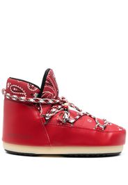 Alanui bandana-print snow boots - Red