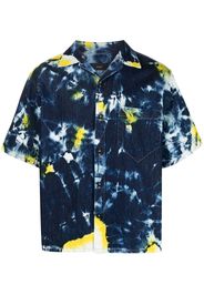 Alanui abstract-print shirt-sleeve shirt - Blue