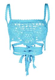 Alanui Blooming Flowers top - Blue