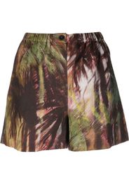 Alanui tropical-print shorts - Green