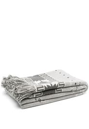 Alanui paisley intarsia-knit scarf - Grey