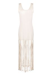 Alanui Monsoon fringed maxi dress - Neutrals
