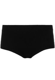 Alanui Finest knitted cullote shorts - Black