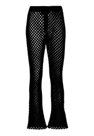 Alanui A Love Letter To India macramé trousers - Black