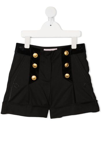 button-detail shorts