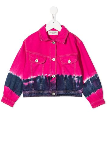 Alberta Ferretti Kids tie-dye denim jacket - Pink