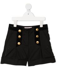 button-detail shorts