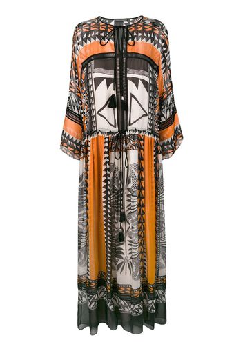 Alberta Ferretti boho maxi dress - Black