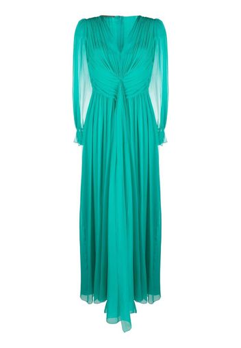 Alberta Ferretti long-sleeve maxi dress - Green