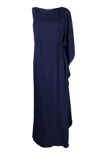 Alberta Ferretti one-shoulder draped maxi dress - Blue