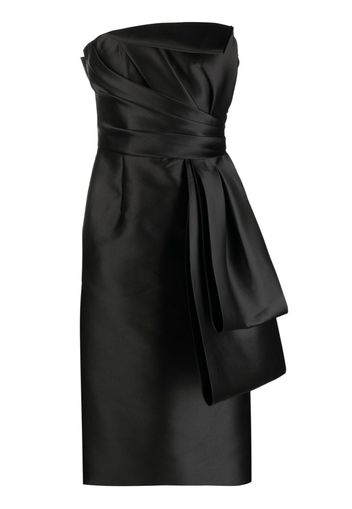 Alberta Ferretti Mikado bow-detail midi dress - Black