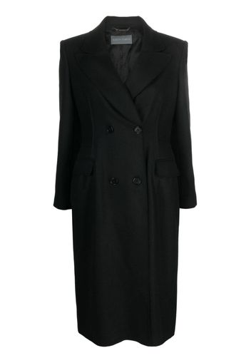 Alberta Ferretti notched-lapel double-breasted coat - Black