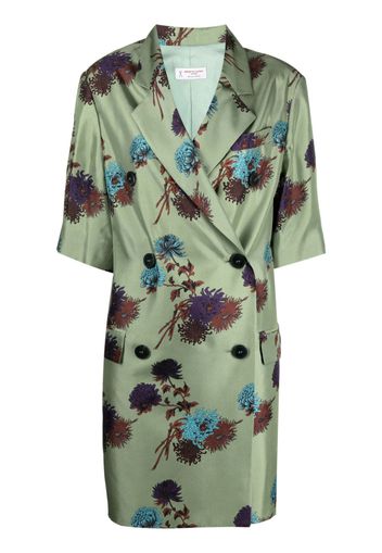 Alberto Biani floral print double-breasted dress - Green