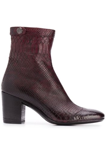 Amina snakeskin-effect boots