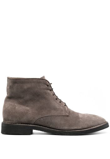 suede lace-up boots