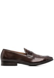 Alberto Fasciani penny-slot leather loafers - Brown