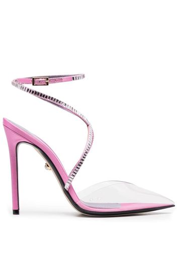 Alevì crystal-embellished calf-leather sandals - Pink