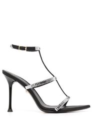 Alevì Lisa 110mm crystal-embellished sandals - Black