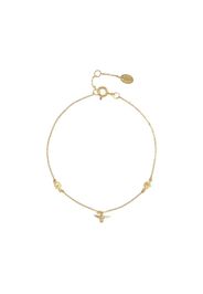 Annoushka 18kt Yellow Gold Diamond Initial M Bracelet - Farfetch