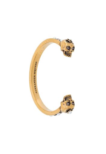 Alexander McQueen skull cuff bracelet - Metallic