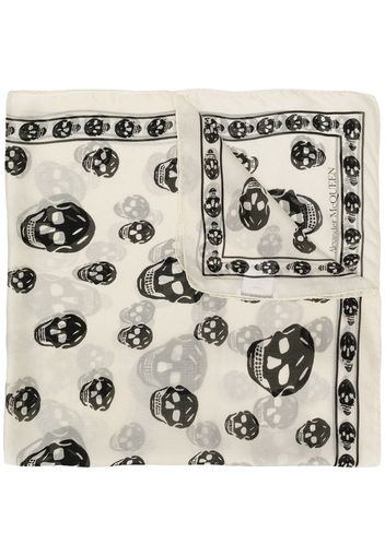 Alexander McQueen skull print scarf - Neutrals