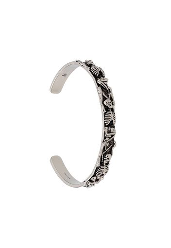 ALEXANDER MCQUEEN Dancing Skeleton cuff - Silver